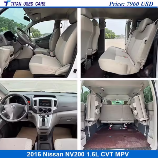 interior of the Used 2016 Nissan NV200 7 Seater