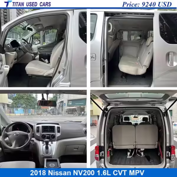 interior of the used NV200 Nissan 2018