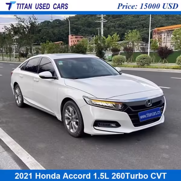 white used 2021 Honda Accord Sport 1.5T