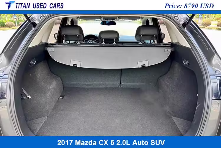 used 2017 Mazda CX 5 for sale has a very practical trunk