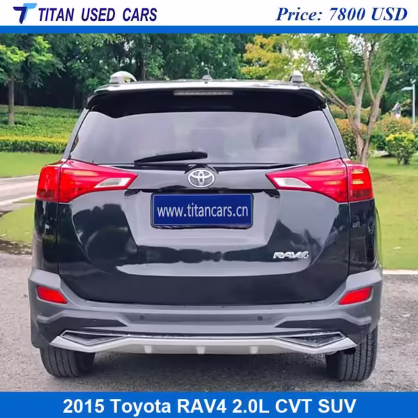 black appearance of the used 2015 Toyota RAV4