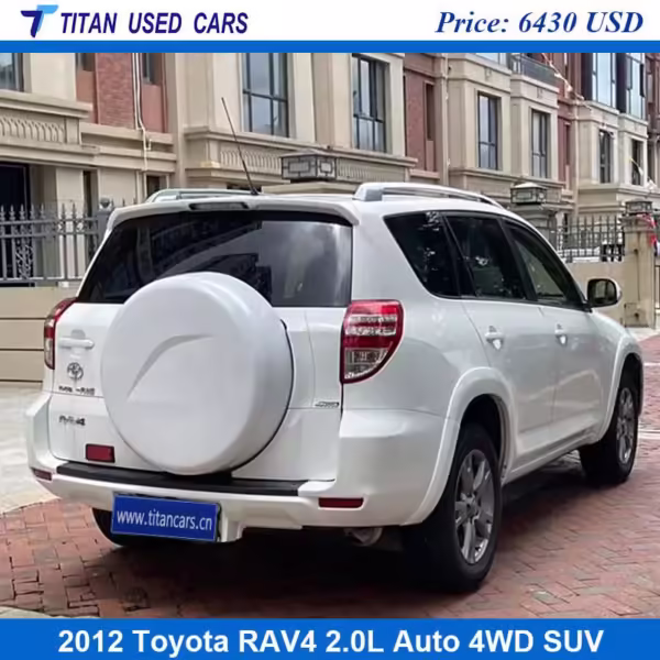 White used 2012 Toyota RAV4 from China