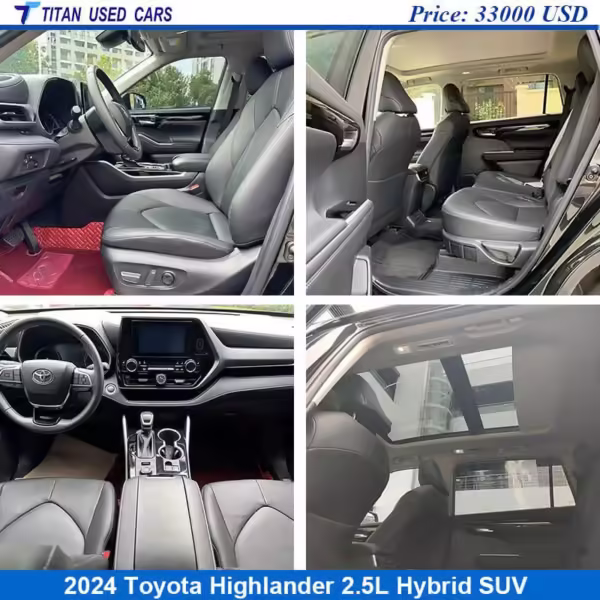 used 2024 toyota highlander hybrid interior
