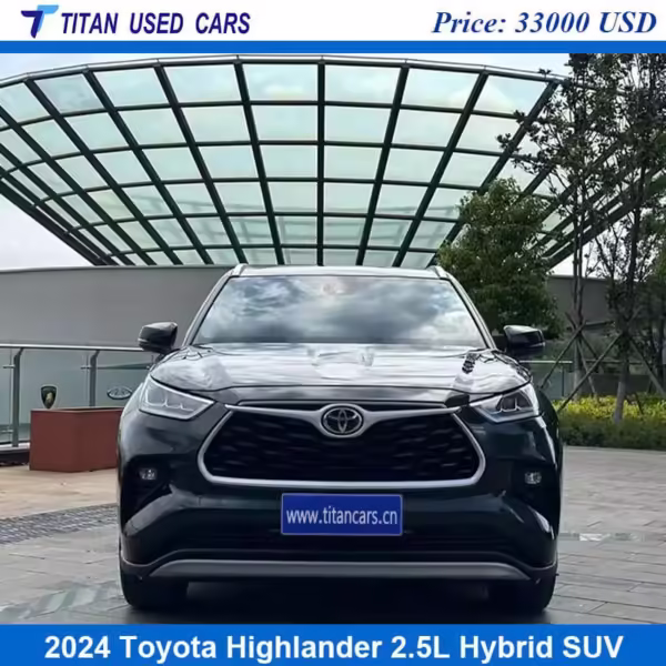 black used 2024 toyota highlander hybrid