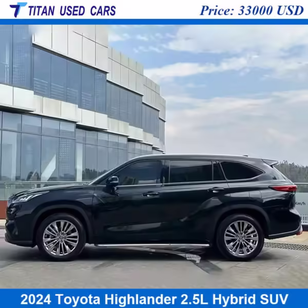 black used 2024 toyota highlander hybrid