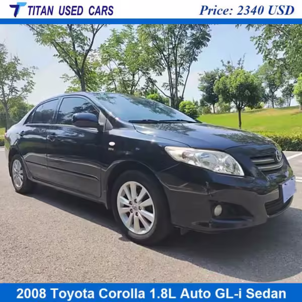 Black Used 2008 Toyota Corolla Sedan Price