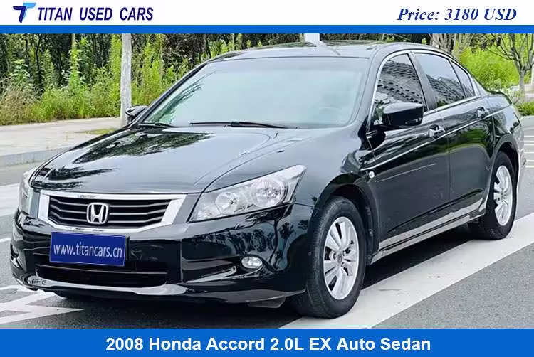 black used 2008 honda accord for sale