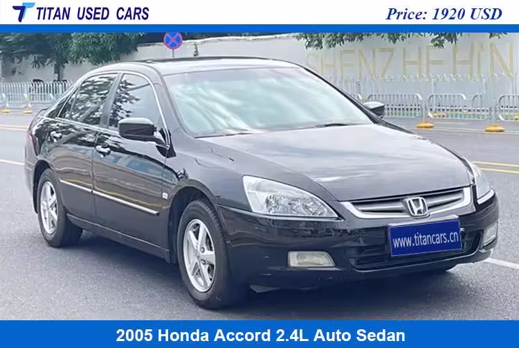 Black Sedan Used 2005 Honda Accord for Sale Near Me