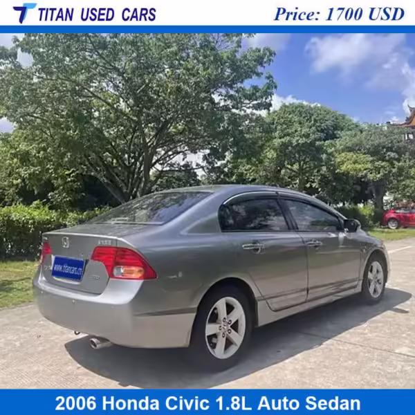 silver color of the Used 2006 Honda Civic Cars for Sale Near Me