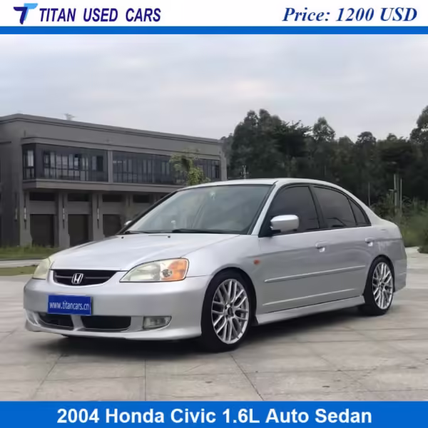 silver color of the Used 2004 Honda Civic for Sale
