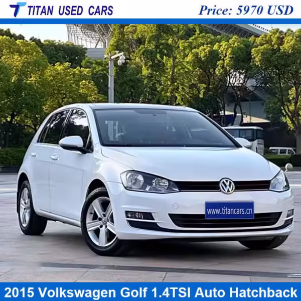 White Hatchback Used 2015 Volkswagen Golf TSI for Sale