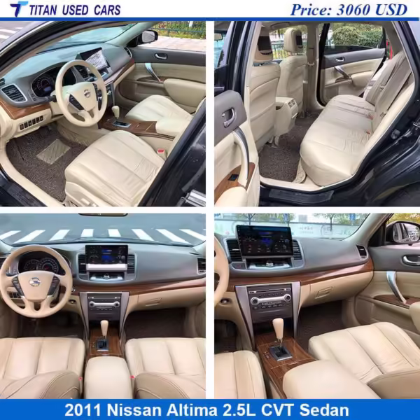 beige interior of the Used 2011 Nissan Altima 2.5L