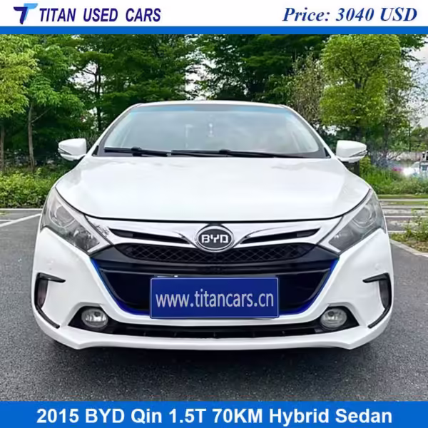 White Used 2015 Hybrid BYD Qin Price Near Me