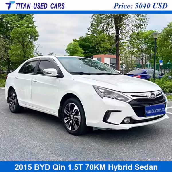White Used 2015 Hybrid BYD Qin Price
