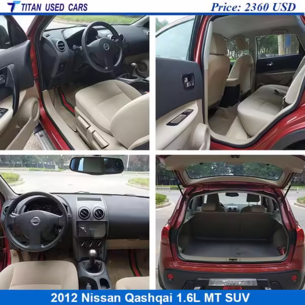 interior of the Used Nissan Qashqai 2012 1.6L