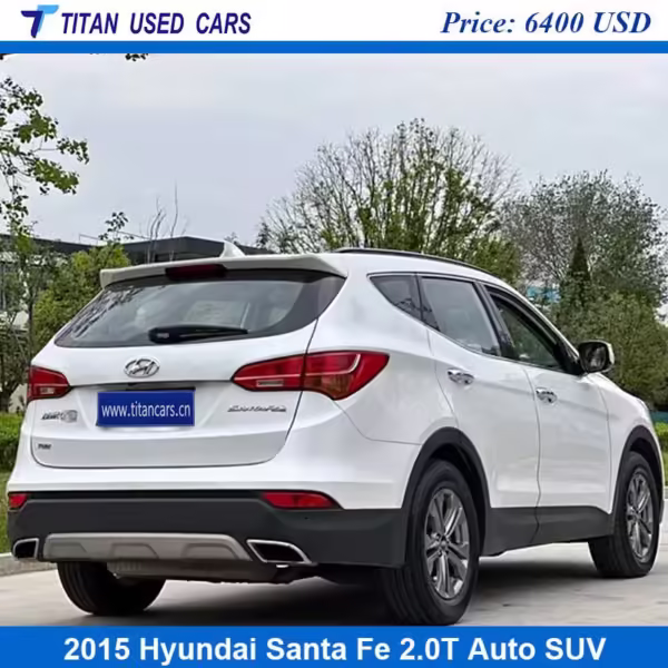 White Used 2015 Hyundai Santa Fe SUV