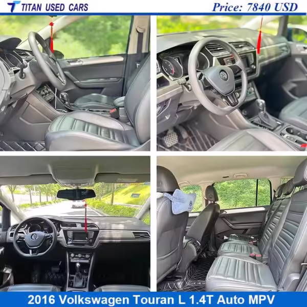 interior of the Second Hand VW Touran 2016