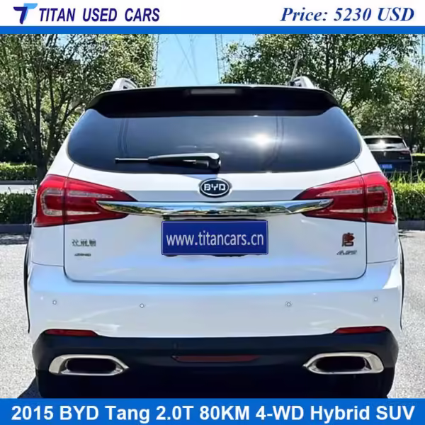 White 2015 Used BYD Tang for Sale Price