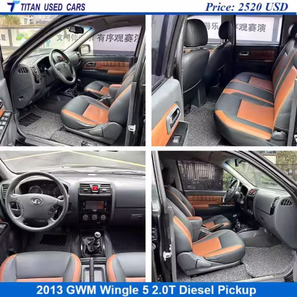 interior of the Used GWM Wingle 5 2013 Double Cab 2.0T
