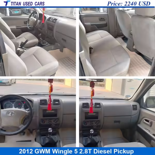 interior of the Used 2012 Great Wall Wingle 5