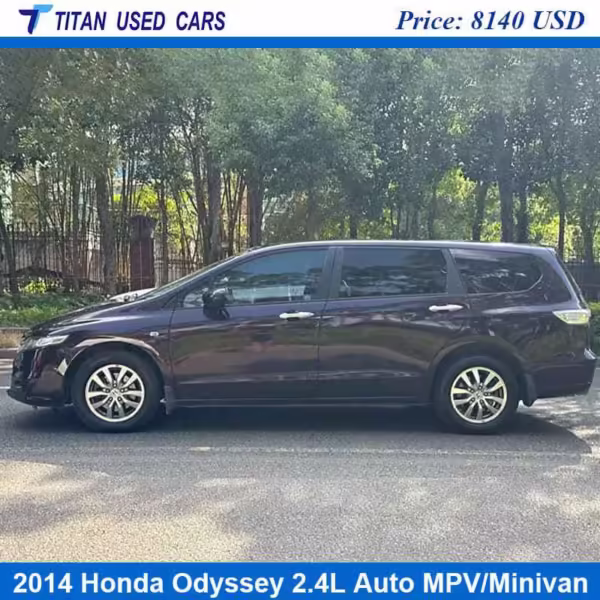 purple 2014 Honda Odyssey Minivan Used Car