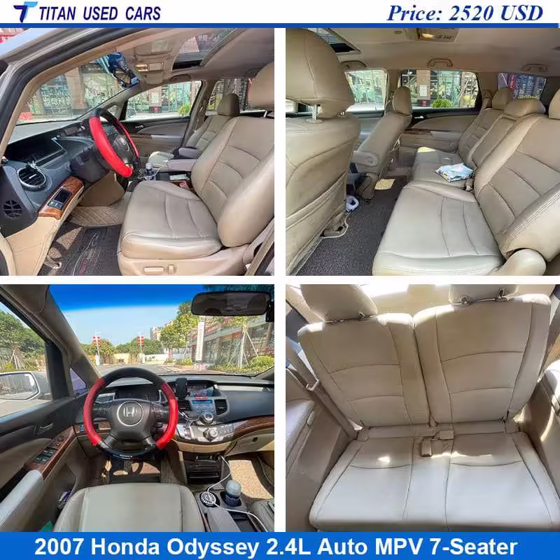 1724925645-Used 2007 Honda Odyssey for Sale in Guinea (6) interior of the Used 2007 Honda Odyssey
