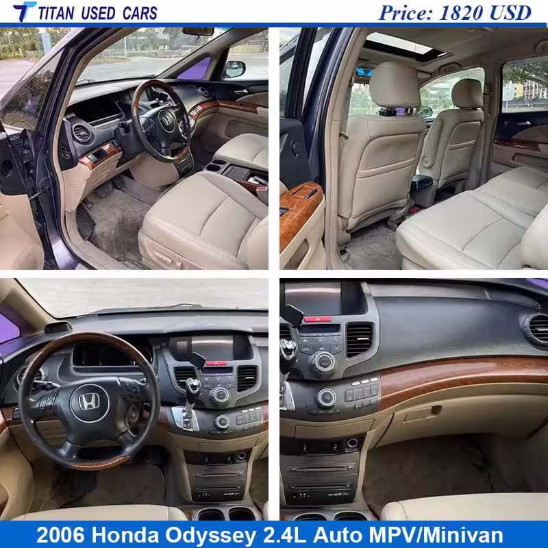 1724925757-Used 2006 Honda Odyssey Minivan MPV for Sale from China (2) interior of the Used 2006 Honda Odyssey Minivan MPV