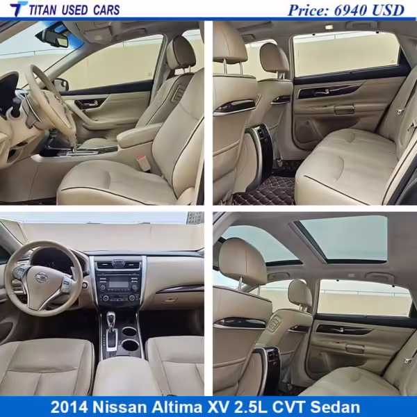 beige interior of the used 2014 Nissan Altima