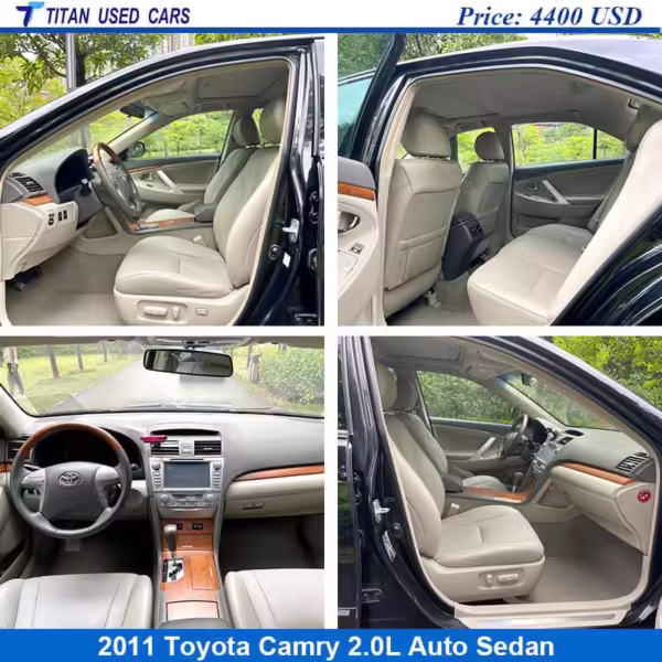 beige interior of the 2011 Toyota Camry Sedan