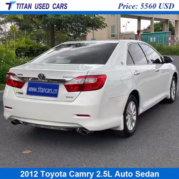 white Used 2012 Toyota Camry 2.5L for sale