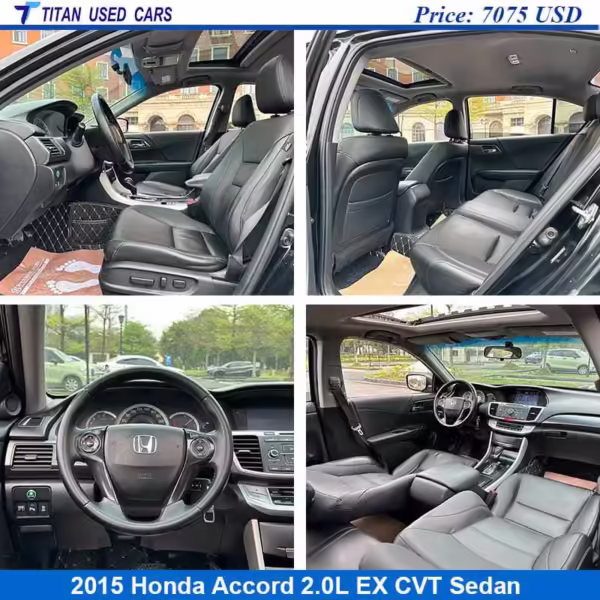 Black Used 2015 Honda Accord EX
