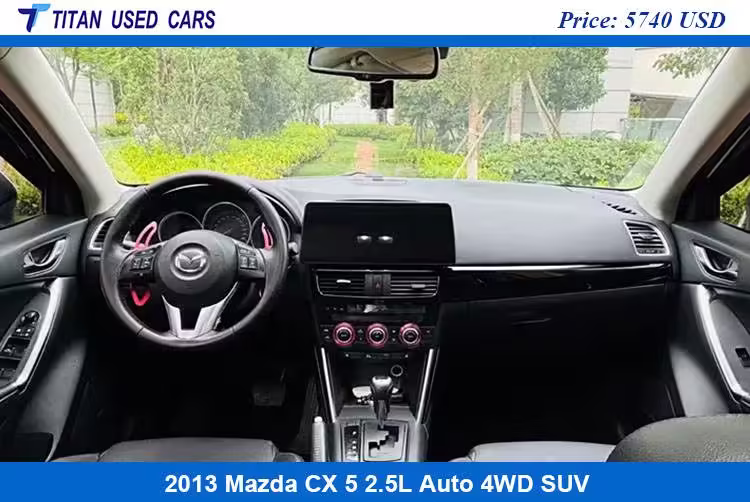 used 2013 Mazda CX 5 SUV has a very clean and tidy interior