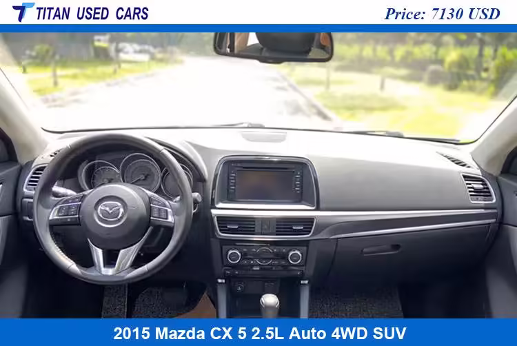 used 2015 Mazda CX 5 SUV has a simple and elegant center