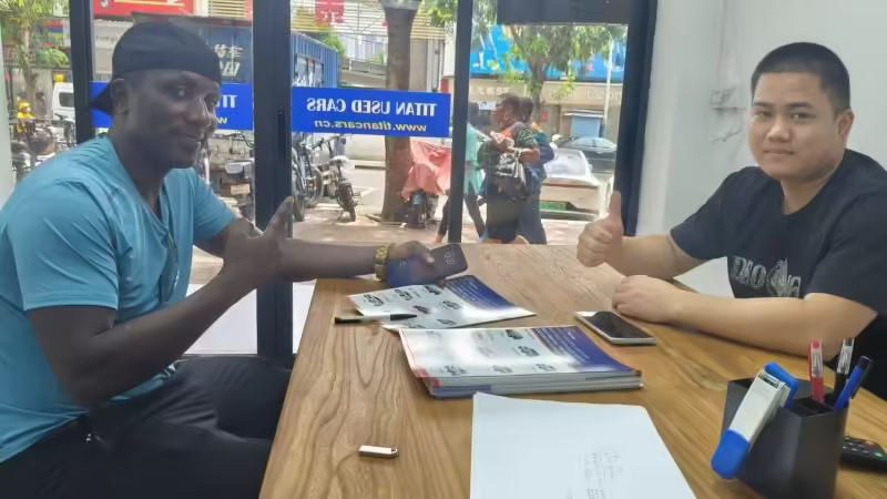 Burundi Customer Visit Titan Cars to Buy Used Toyota Camry