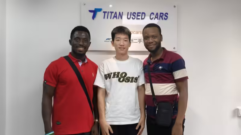 Sierra Leone Clients Visit Titan Cars to Buy Used Toyota Highlander