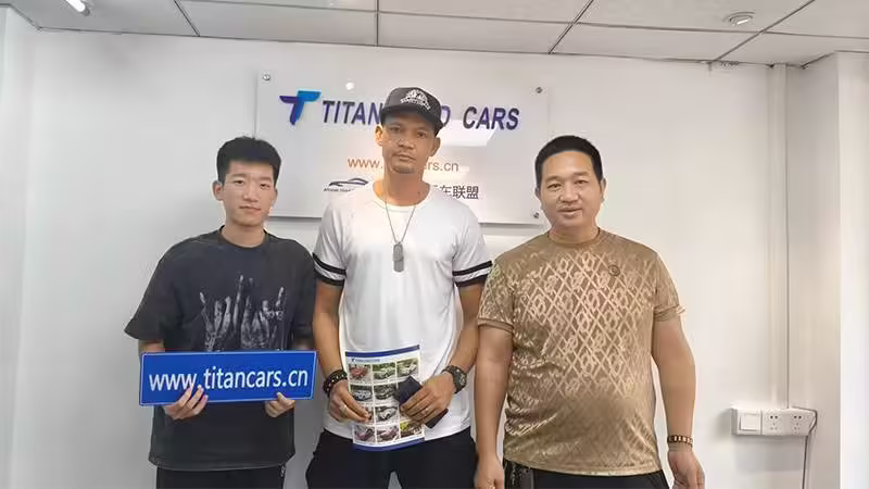 Ugandan Customer Visited Titan Cars to Buy Used Hyundai Elantra Sedan