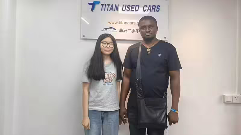 Ghanaian Customers Visit TITAN Cars to Buy Used BYD Tang